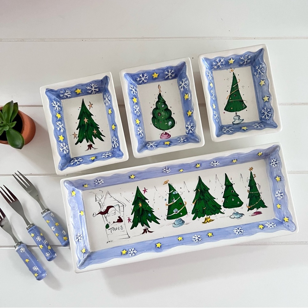 Christmas Holiday Dish Condiment Tray